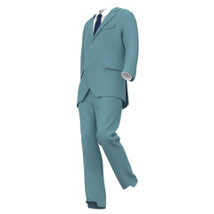 High quality 3d realistic render of men formal dress with tie and blazer