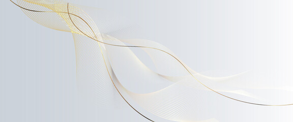 Modern vector background with grey wavy lines.
