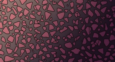 abstract irregular pink shapes pattern dark gradient background