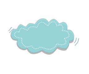 Cute bubble speech with blank space.eps