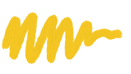 Abstract Yellow  Coloured Paint Marker Brush Stroke Decorative Artwork 