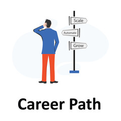 Career Path Vector Illustration Which can easily edit or modifyCareer Path Vector Illustration Which can easily edit or modify