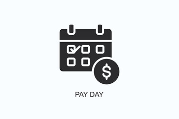 Pay Day Icon Or Logo Isolated Vector Illustration