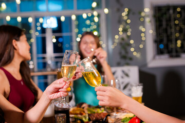 Friends and family, home parties and holiday celebrations