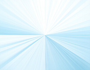 Soft blue and white abstract radial beams converge at a central point, creating a sense of motion