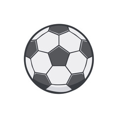 Fototapeta premium Classic black and white soccer ball illustration perfect for sports graphics and designs