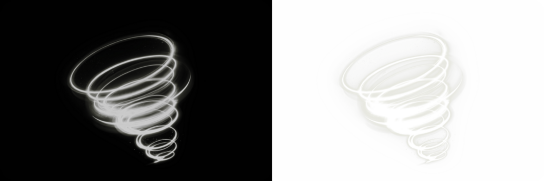 Abstract swirling light effect in a circular motion, creating a dynamic visual illusion, suitable for backgrounds or overlays in creative design projects