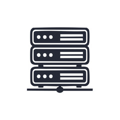 Server Stack Icon Symbol Illustration Design