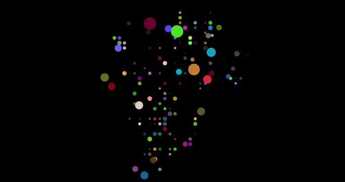 Form Dissolve Particle Video of Burundi Map