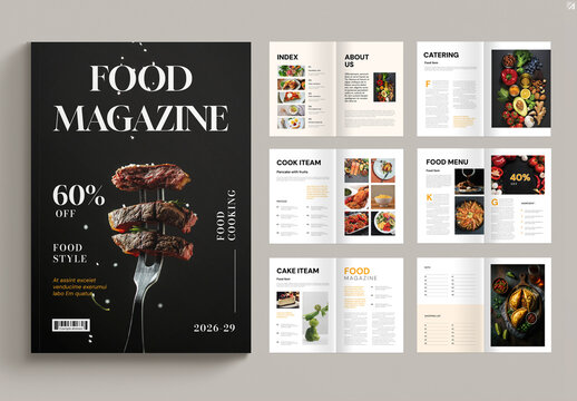 Food Magazine Template