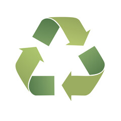 Obraz premium Classic Green Recycling Symbol Eco Friendly Environmental Awareness