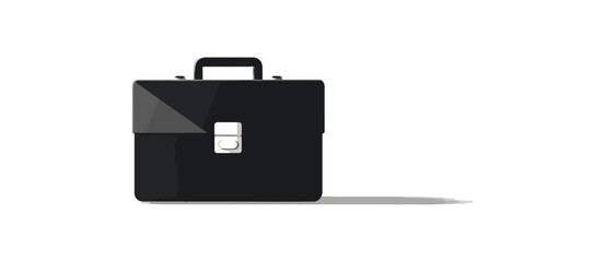 Briefcase illustration isolated on black background