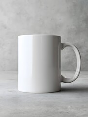 White cup isolated on white background