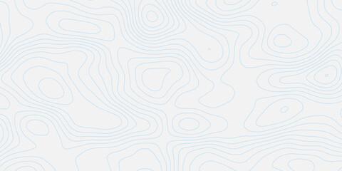 Abstract wavy topographic map. Abstract wavy and curved lines background. Abstract geometric topographic contour map background.	