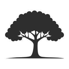 vector tree silhouette