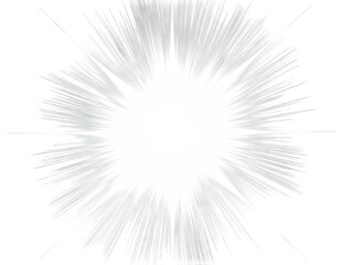 A central white burst radiates with streaking light beams, creating a star-like pattern
