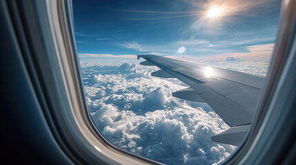 view from plane window