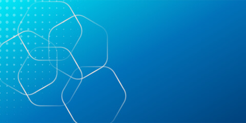 Minimal geometric background. Dynamic blue shapes composition with white lines. Abstract background modern hipster futuristic graphic. Vector abstract background texture design, bright poster, banner