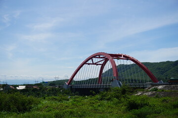 Kalikangkung bridge over the river in Highway