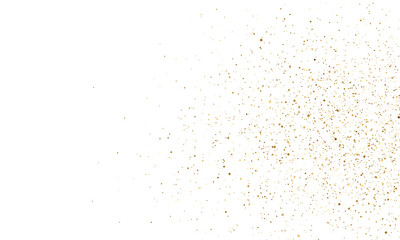 Gold glitter with golden sparkle confetti dust overlay background
