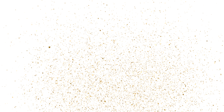 Gold glitter with golden sparkle confetti dust overlay background