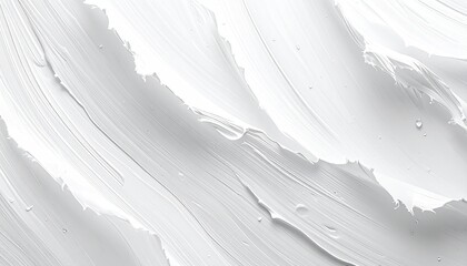 Obraz premium Creamy white texture background. Cosmetic ingredient closeup. Abstract blank canvas