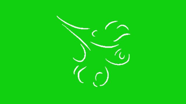 vector illustration of a wind