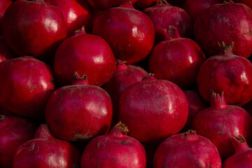 Pomegranates at Kashgar Market, Xinjiang, China