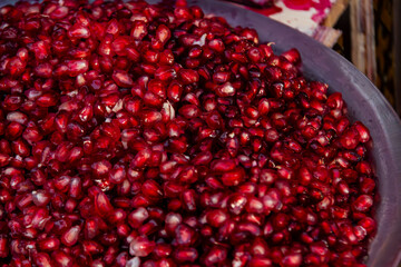 Pomegranates at Kashgar Market, Xinjiang, China