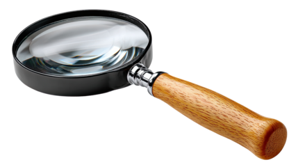 Magnifying Glass: This image captures a classic magnifying glass, a tool synonymous with exploration, discovery, and the pursuit of knowledge.
