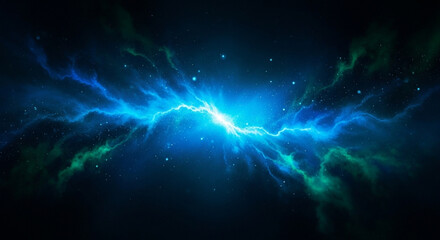 Cosmic Electric Storm Expanding Through The Universe And Stars