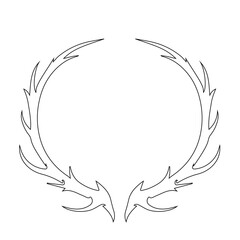 Obraz premium Antler Circle