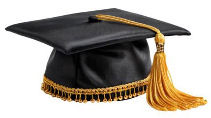 Graduation Mortarboard: The iconic black mortarboard with its golden tassel stands as a timeless symbol of academic achievement and the culmination of years of dedicated study.