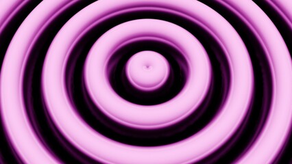 Hypnotic pink concentric circles expanding animation