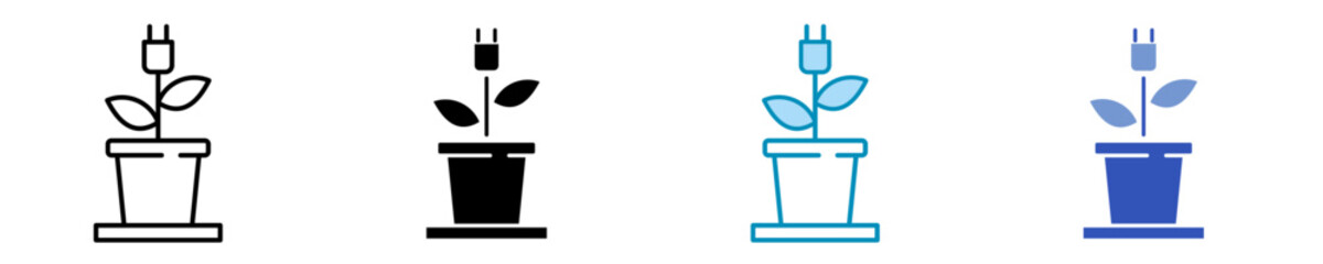 Biomass Energy  Icon Set Multiple Style Collection