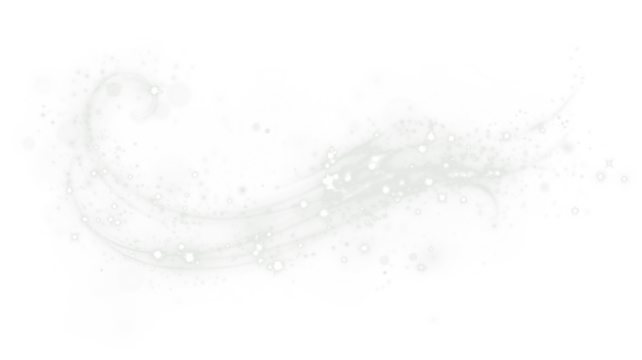 Elegant white PNG overlay with soft swirling patterns and sparkling elements, perfect for enhancing designs, invitations, or creative projects with a touch of sophistication and charm