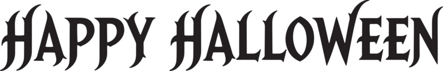 Happy Halloween Typography with Claw-Like Font and Spooky Stylized Lettering