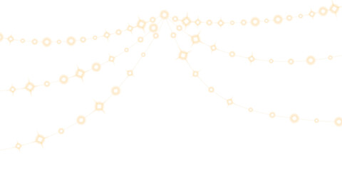 White and Black Decorative Lights PNG.