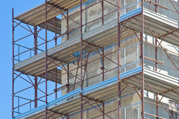 Restoration of a damaged reinforced concrete structure - weather
