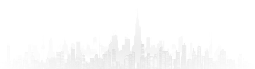 Modern city skyline png featuring urban architecture, skyscrapers, and residential buildings, showcasing contemporary design, downtown views, real estate projects, and metropolitan landscape aesthetic