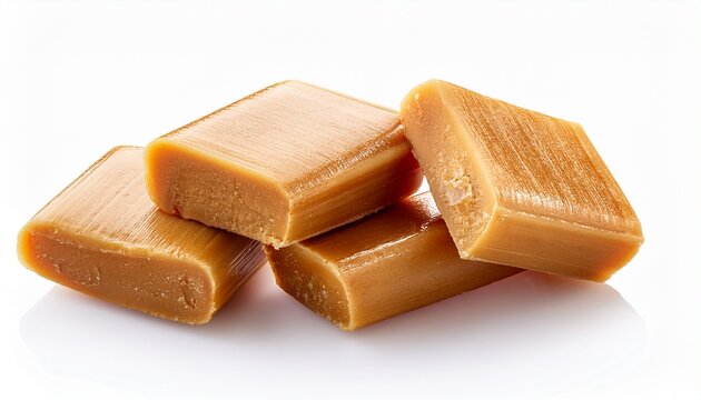 Brazilian Peanut Candy Traditionally Known As Pacoca Or Pacoquinha Isolated On A White Background
