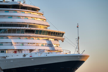 Luxury Cruise Ship Decks Under Clear Sky