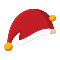 Christmas Spirit: The classic image of a festive Santa hat, a symbol of joy, celebration, and the holiday season, with a touch of merriment and magic.