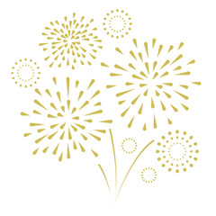 fireworks with stars and sparks. festival colorful 
 fireworks. holiday banner, poster, flyer, greeting card, decorative elements, Vector illustration