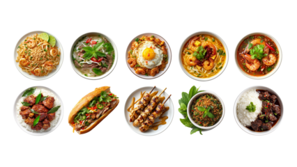 Southeast Asian Classics - Pad Thai, Pho Bo, Nasi Goreng, Laksa, Adobo, Tom Yum Goong, Bánh Mì, Satay, Rendang, Laap Gai