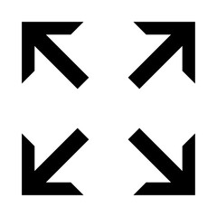 Arrow icon crossing in all directions