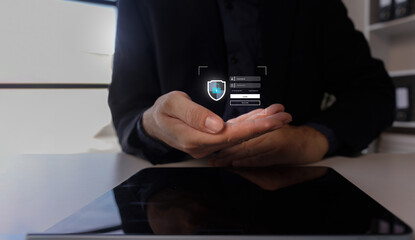 2FA increases the security of your account, Two-Factor Authentication digital screen displaying a...