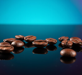 grains de café gros plan