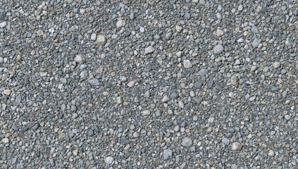 Top-down view of a gravel stone surface used as a backdrop
