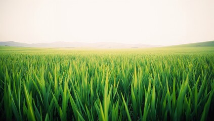 Picture of lush green grass against a white backdrop
